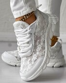 Kedas MAN elpojošas šņorējamas, apaļas purngala pavasara kedas sievietēm elpojošas platformas sporta apavi Trenažieri Zapatillas Mujer