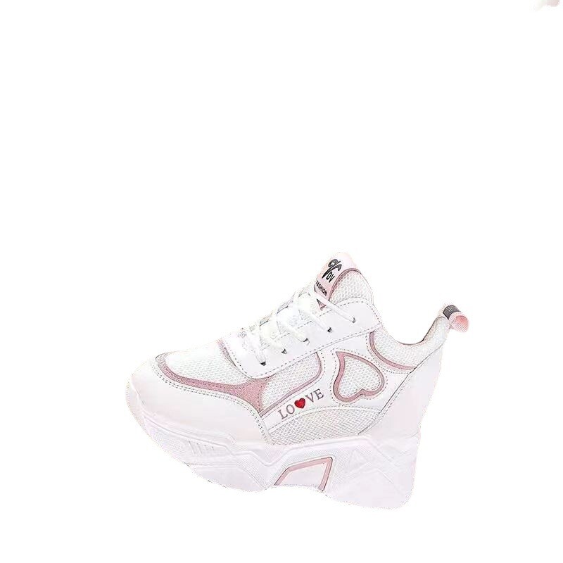 Visokokvalitetne ženske tenisice s platformom Zdepaste ženske ležerne tatine cipele Košara Ženske modne sportske mrežaste cipele na vezanje 2024.