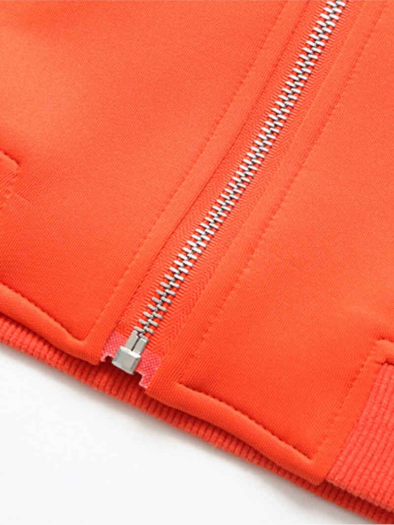 Ženska odjeća Jakna velike veličine Jesenska nova revija Tanki ženski kaput s bejzbolskim ovratnikom s patentnim zatvaračem