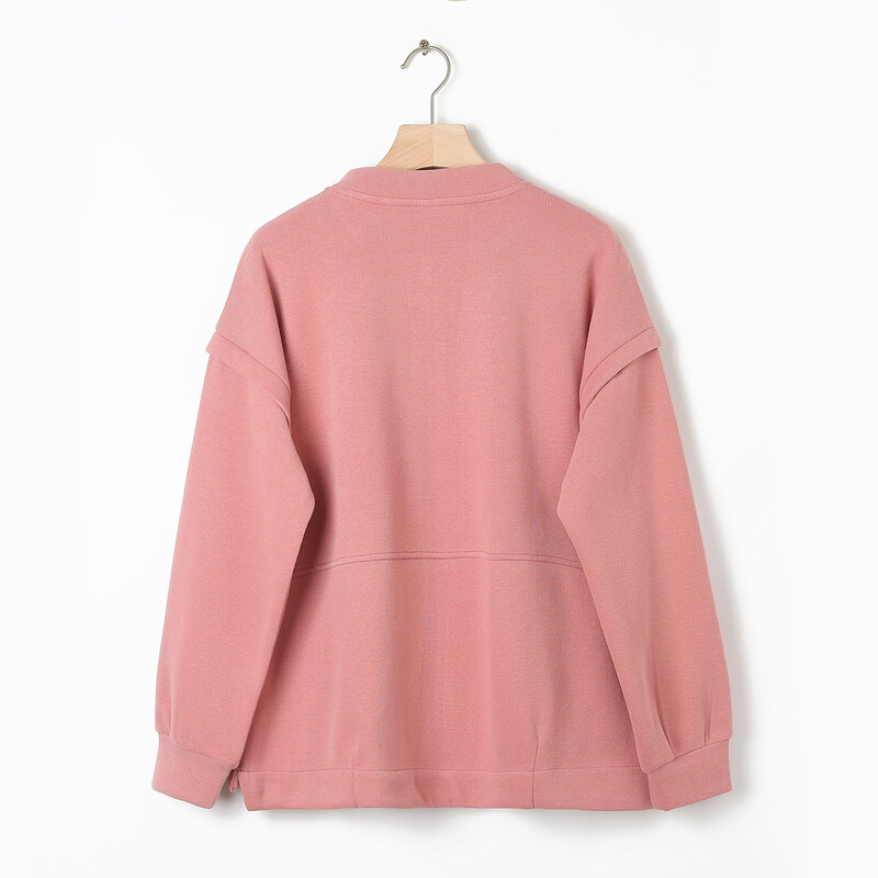 Jesenska odjeća 2023., ženska mesingana jakna s patentnim zatvaračem, velika bejzbolska uniforma spuštenih ramena, široka, ležerna jednobojna gornja odjeća, krivulja