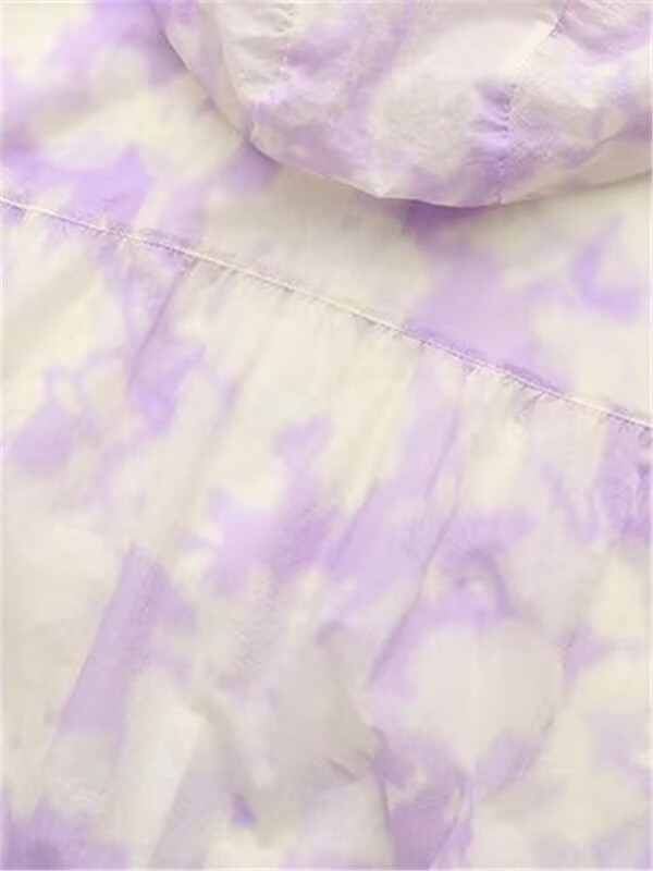 Дамско облекло с големи размери Слънцезащитно облекло Късо лятно яке с щампи с дълги ръкави и качулка XL-4XL Подходящо за пълни жени