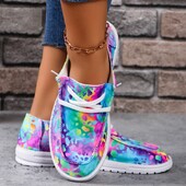 Ženske tenisice Miješane boje Pletene jesenske mokasine Prozračne mekane cipele za trčanje za žene Nove natikače tenisice Ženske