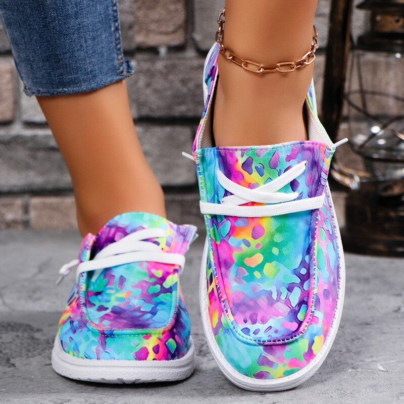 Ženske tenisice Miješane boje Pletene jesenske mokasine Prozračne mekane cipele za trčanje za žene Nove natikače tenisice Ženske