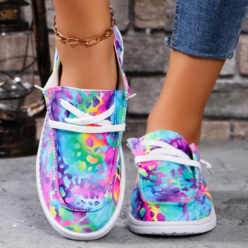 Ženske tenisice Miješane boje Pletene jesenske mokasine Prozračne mekane cipele za trčanje za žene Nove natikače tenisice Ženske