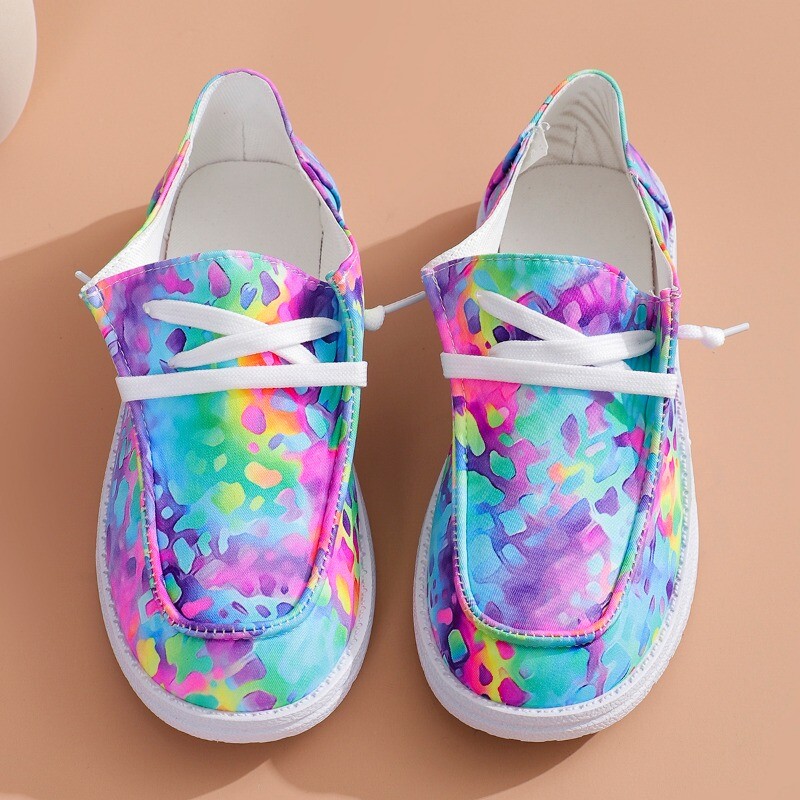 Ženske tenisice Miješane boje Pletene jesenske mokasine Prozračne mekane cipele za trčanje za žene Nove natikače tenisice Ženske