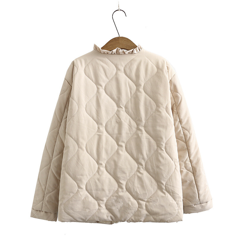 Ženska parka od flisa s dvostrukim podstavom, široka jakna, jednobojni kaput, puni rukavi, velika veličina, zimska odjeća