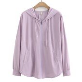 Дамско яке с голям размер 2023 Пролет Лято Бързосъхнещо тънко слънцезащитно палто Свободно връхно облекло Дрехи с големи извивки S48-2366