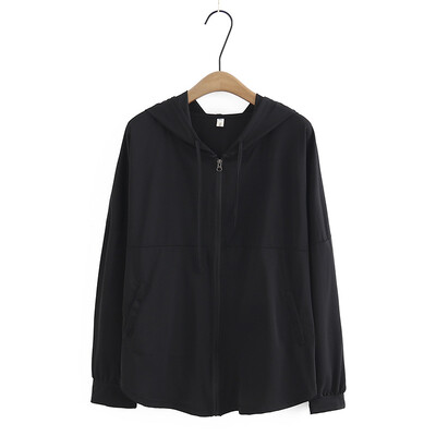 Дамско яке с голям размер 2023 Пролет Лято Бързосъхнещо тънко слънцезащитно палто Свободно връхно облекло Дрехи с големи извивки S48-2366