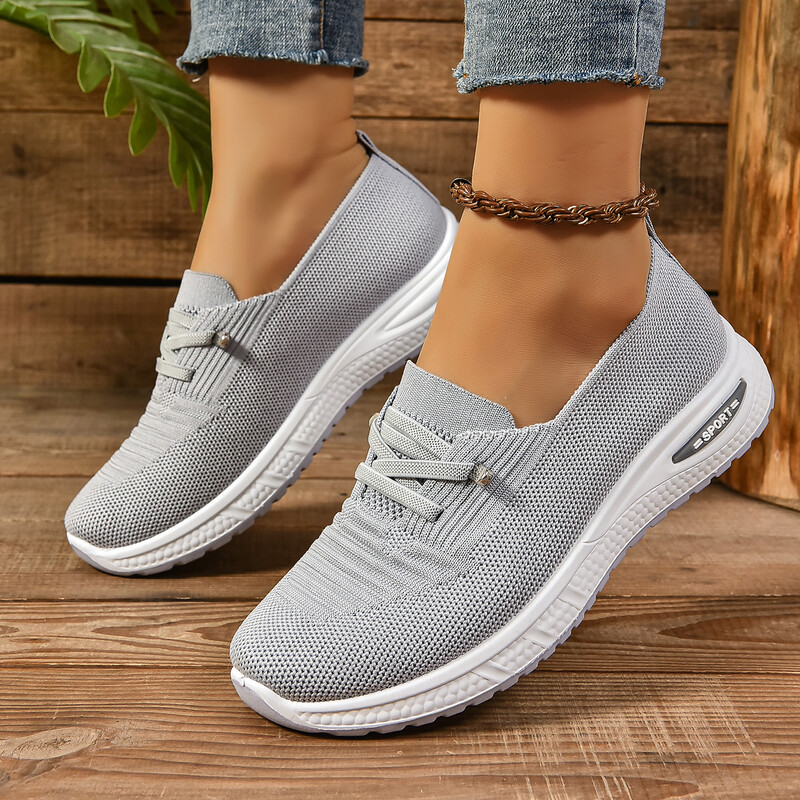 2024 nove ženske prozračne pletene tenisice za trčanje s mekim potplatom za proljeće i jesen za slobodno vrijeme i udobne sportske cipele