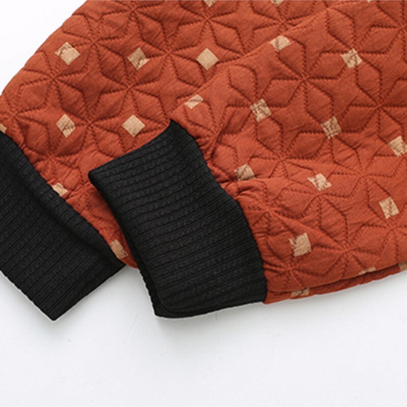 Ženska jakna velikih veličina Jesenska ležerna odjeća Modna geometrijska pletiva Prošivena gornja odjeća Zakrivljeni kaputi K72 1151