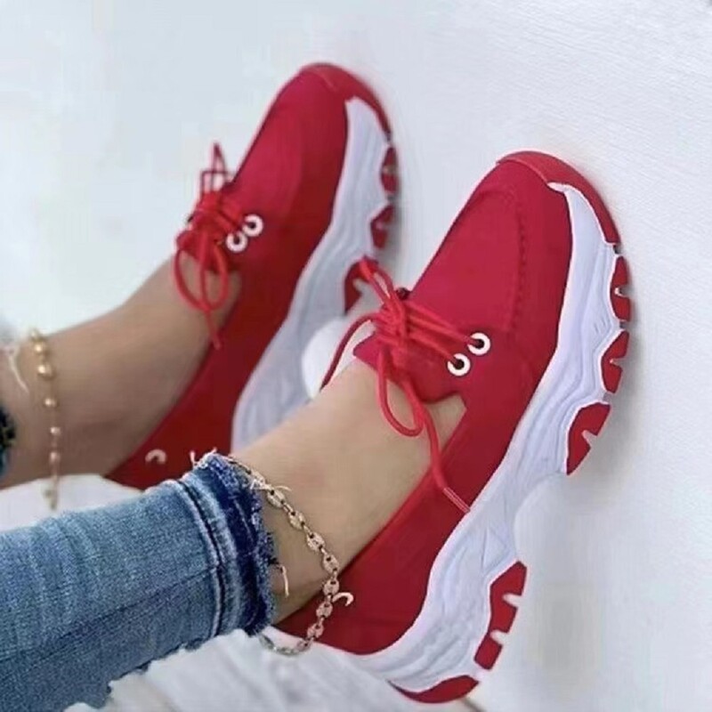 Tenisice Ženske cipele 2024. Platnene cipele s novim uzorkom Ležerne ženske sportske cipele Ravne cipele na vezanje za odrasle Zapatillas Mujer Chaussure Femme