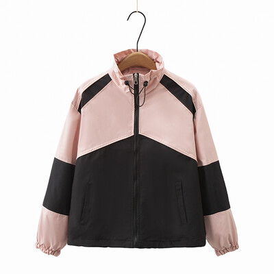 Ženska vanjska jakna velikih veličina Jesenska ležerna odjeća Modna samostojeća ovratnica Spojeni patentni zatvarači Gornja odjeća Curve Kaputi K91 8025