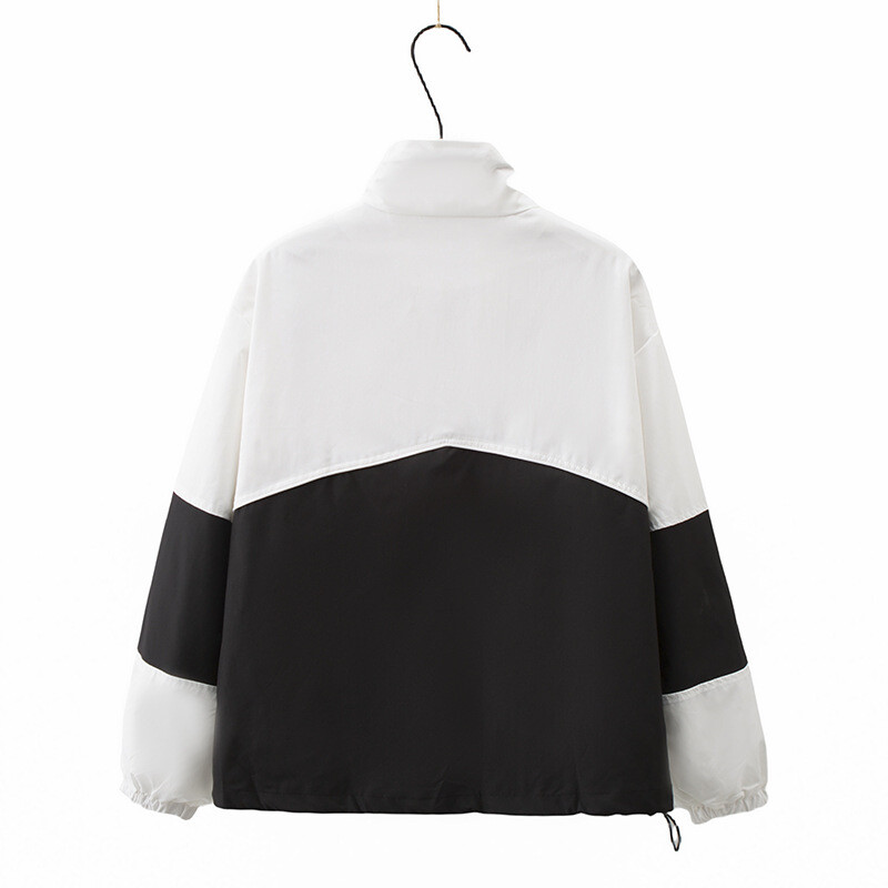 Ženska vanjska jakna velikih veličina Jesenska ležerna odjeća Modna samostojeća ovratnica Spojeni patentni zatvarači Gornja odjeća Curve Kaputi K91 8025