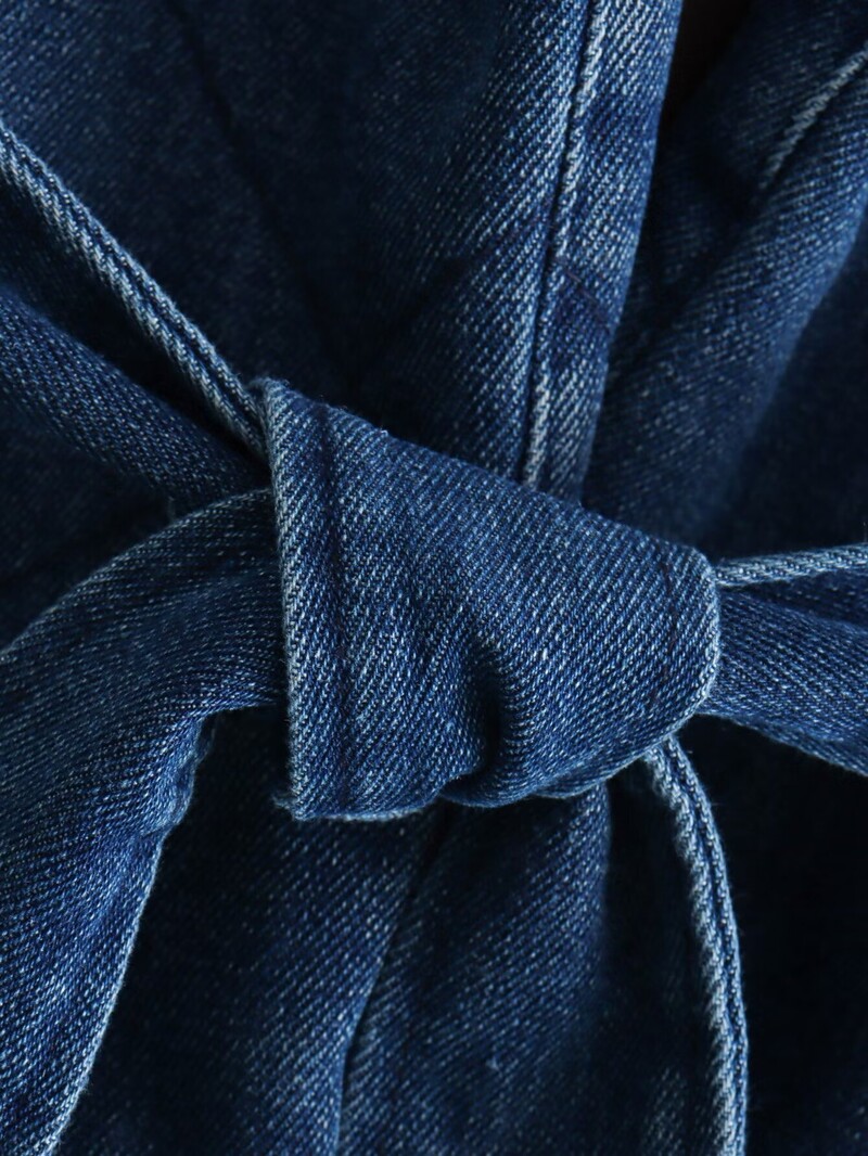 Suures suuruses naiste riided teksajakk Lazy denimkardigan vööga vöökohal Uued mitteelastsed kevad- ja sügisjoped