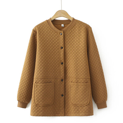 Jesenska ženska odjeća 2023. Jakna velikih veličina Ležerna bejzbolska uniforma od merceriziranog pamuka Prošiveni kaput D5 8212