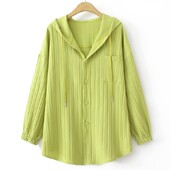 Ženska jakna veće veličine 2023. Proljeće ljeto Kaput za zaštitu od sunca s kapuljačom Široka gornja odjeća Prevelika odjeća za obline F11-7288