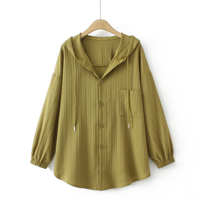 Ženska jakna veće veličine 2023. Proljeće ljeto Kaput za zaštitu od sunca s kapuljačom Široka gornja odjeća Prevelika odjeća za obline F11-7288