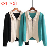 Suur naiste 2022. aasta kevadine uusmoodne Lapel õhuke Plus Size kampsun