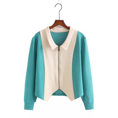 Suur naiste 2022. aasta kevadine uusmoodne Lapel õhuke Plus Size kampsun