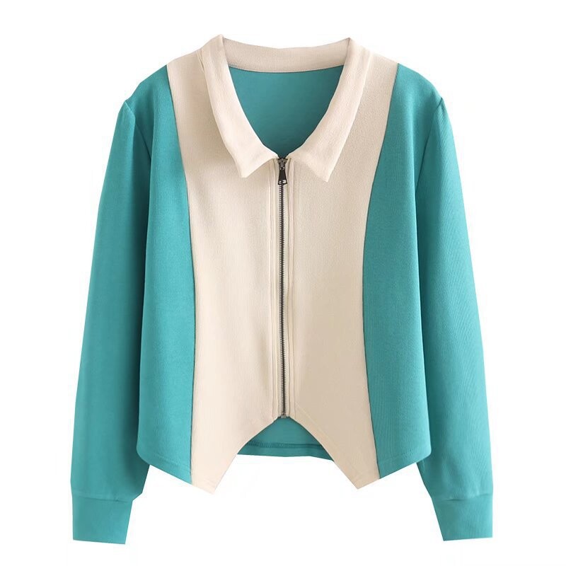 Suur naiste 2022. aasta kevadine uusmoodne Lapel õhuke Plus Size kampsun