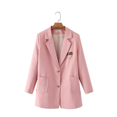 Sako za žene Odjeća veće veličine Jesen 2022. Elegantni šik sako sa ovratnikom po mjeri Modni lanac Označavanje VANJSKA ODJEĆA
