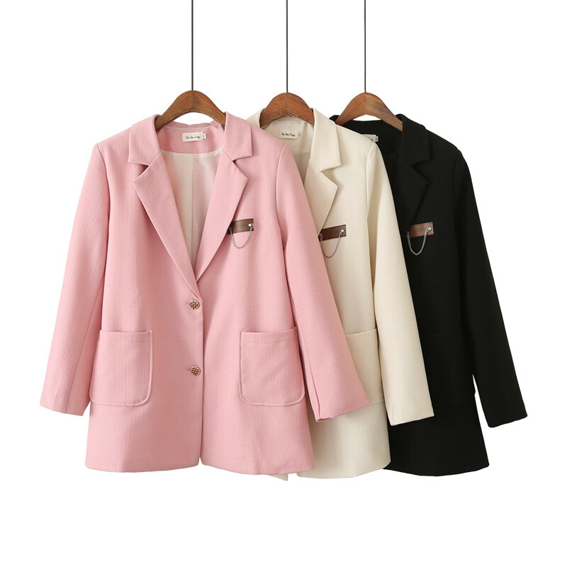 Sako za žene Odjeća veće veličine Jesen 2022. Elegantni šik sako sa ovratnikom po mjeri Modni lanac Označavanje VANJSKA ODJEĆA