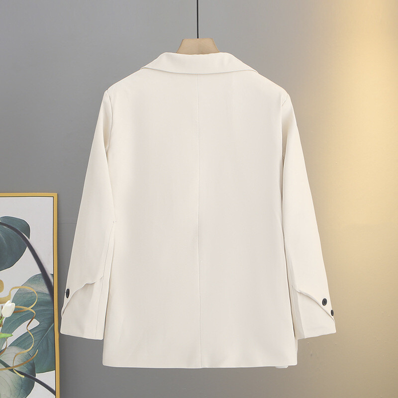 Jesenska odjeća 2023. Ženski blejzer velike veličine Široka dizajnerska jakna Modna ležerna jednobojna gornja odjeća Curve