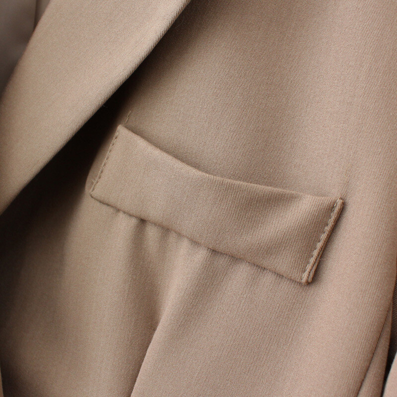 4XL sako veće veličine Ženski sako s proljetnim temperamentom 2023., jednoredno kopčanje, gornja odjeća s dva džepa, prevelika odjeća s oblinama