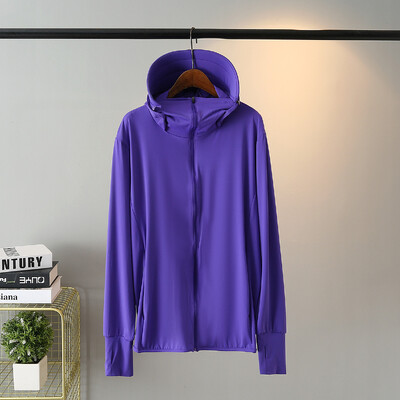 Summer Plus Size Hooded Sun Protection Jacket 2024 New Loose Thin Ice Silk Άνετο παλτό UV εξωτερικού χώρου