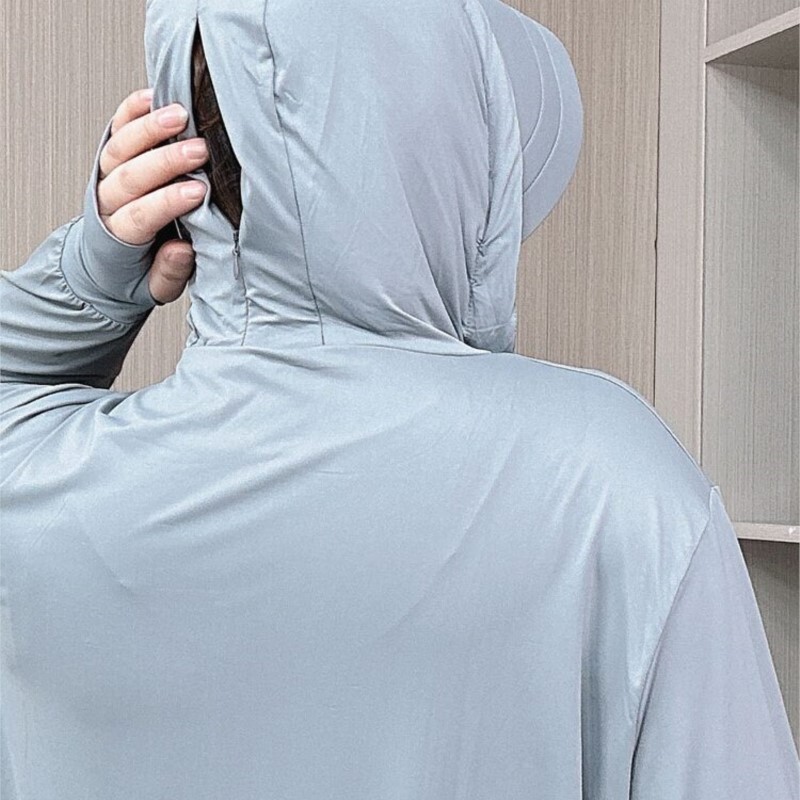 Summer Plus Size Hooded Sun Protection Jacket 2024 New Loose Thin Ice Silk Άνετο παλτό UV εξωτερικού χώρου