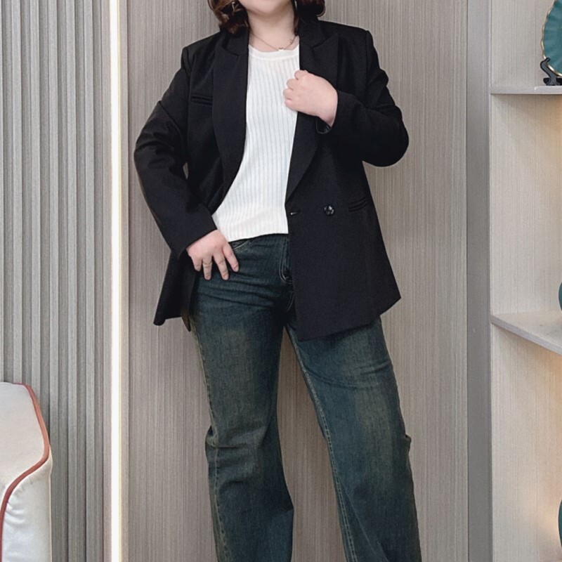 2024 Jachetă pentru costum de cafea, de primăvară și toamnă, pentru femei, mărime, temperament, largi, ocazional