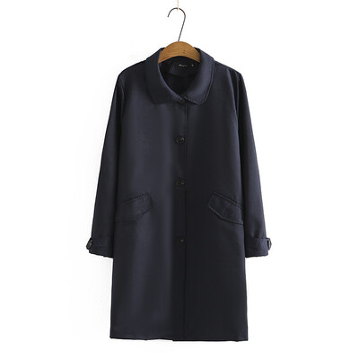 4xl Dugački trenč kaput veće veličine Ženska modna vjetrovka s punim rukavima i ovratnikom, elegantna VANJSKA ODJEĆA NA REDNO REDENJE