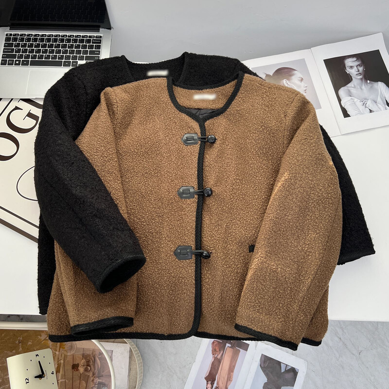 Proljeće jesen 100 kg Fashion Chic prošivena jakna velikih veličina Ženski topli vuneni kaput 1797