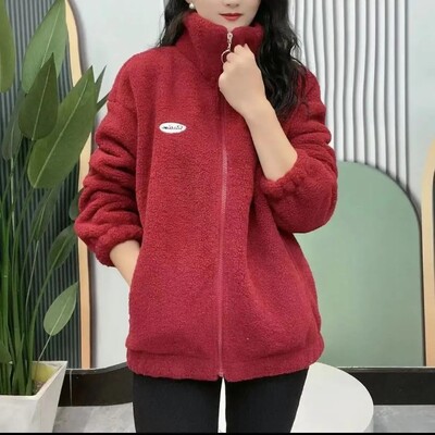 Hip hop jesen zima flis pahuljasta jakna Streetwear Harajuku Fuzzy Kaput s patentnim zatvaračem Ženska lagana jakna Plišana topla jakna Kaput