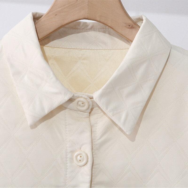 Jesenska ženska odjeća 2023. Jakna velikih veličina Ležeran tanki rever Jacquard Label Curve Kaput S54 2332