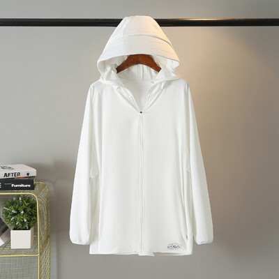 Jakna veće veličine za žene 2023. proljeće ljeto UPF50 Gornja odjeća za zaštitu od sunca s odvojivom kapuljačom Prevelika odjeća za obline A33-2255