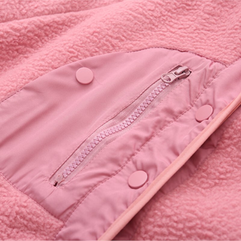 Ženska flis jakna velikih veličina Jesenska ležerna odjeća Modna debela samostojeća kragna Gornja odjeća koja održava toplinu Kaputi s patentnim zatvaračem F71 3079