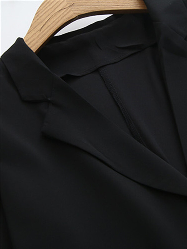 Ženska odjeća veće veličine Ljetna odijela Jednobojni kardigan od šifona rukava sedam četvrtina za pretile dame do 220 lbs