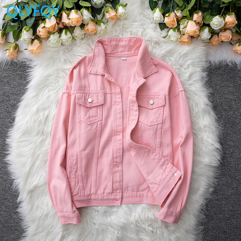 Traper jakna Ženska nova jesenska odjeća 2023. Široki gornji dijelovi Uska pamučna jakna s ovratnikom na jedno redno kopčanje Demin kaput za žene