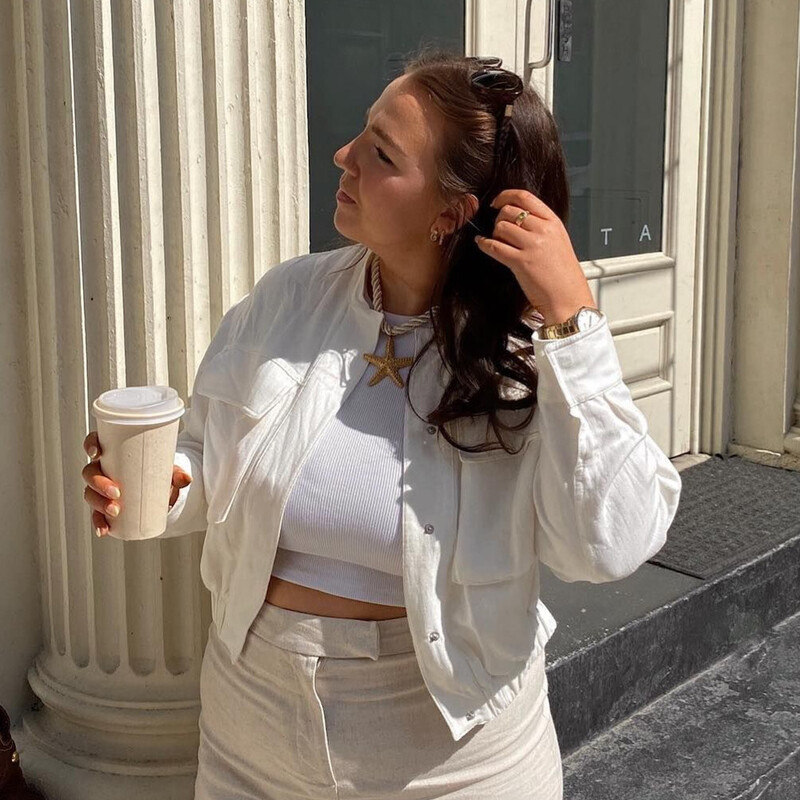 PB&ZA 2024, primăvară, noua modă pentru femei, temperament casual, versatil, imitație de in, jachetă scurtă, jachetă