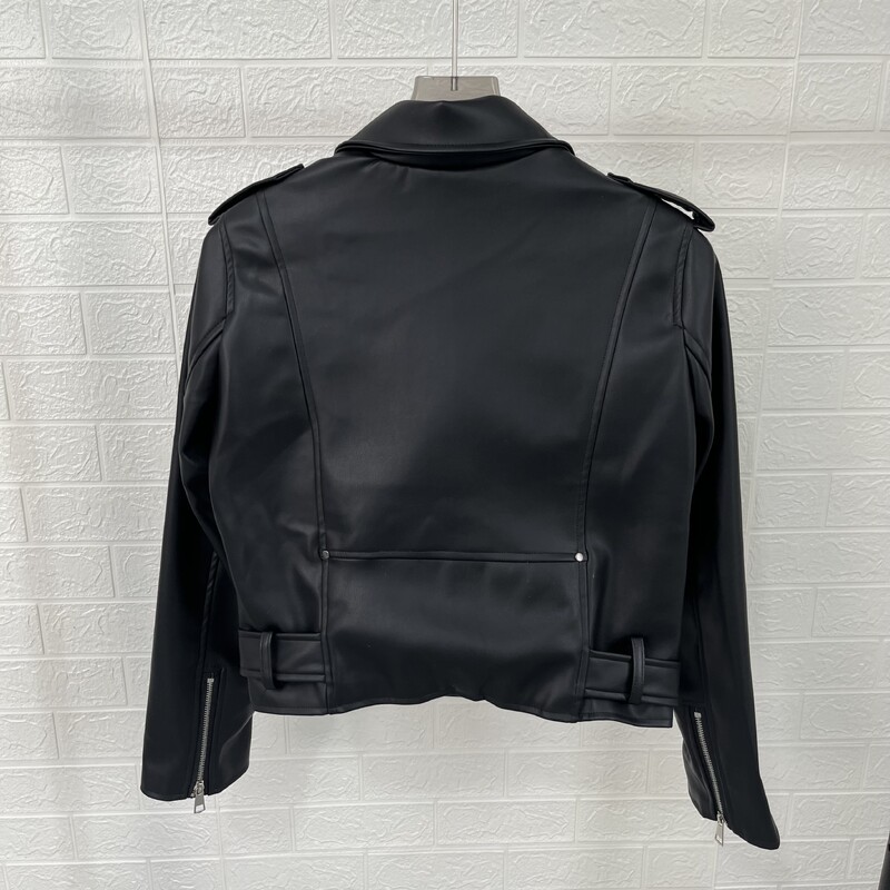 Taop&Za ženska nova jesen 2024. kožna jakna u motociklističkom stilu, svestrani remen, ukrasi od imitacije kože, kratki kaput