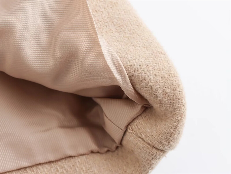 2024 sügise naiste mitmekülgne temperamentne villasegu revääriga lühike ühe rinnaga ülikond vabaaja jope