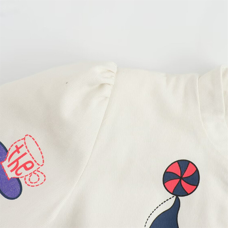 PB&ZA 2024. Proljeće, novi ženski stil, ležerna labava kratka jakna s okruglim izrezom i printom