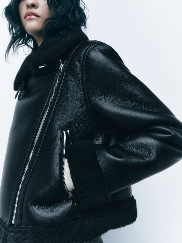 TRAF Ženska zimska nova modna ležerna jakna Jakna Podebljana topla labava jednoslojna jakna s dugim rukavima i patentnim zatvaračem Retro kratka jakna