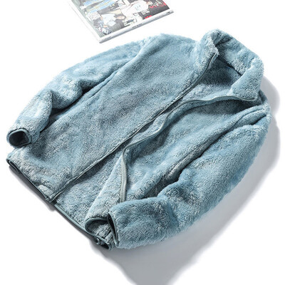 Rimocy krae kohev jakk, naiste 2024. aasta sügistalvine soe tõmblukuga ülerõivas, naine, Harajuku ühevärviline fliisjakk, naiste