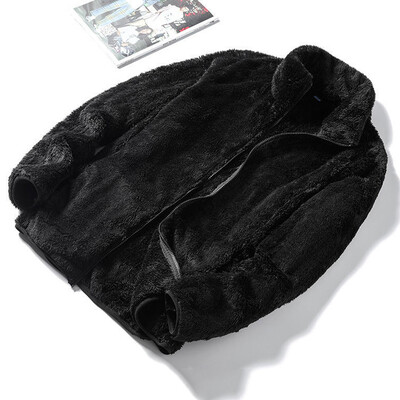 Rimocy krae kohev jakk, naiste 2024. aasta sügistalvine soe tõmblukuga ülerõivas, naine, Harajuku ühevärviline fliisjakk, naiste