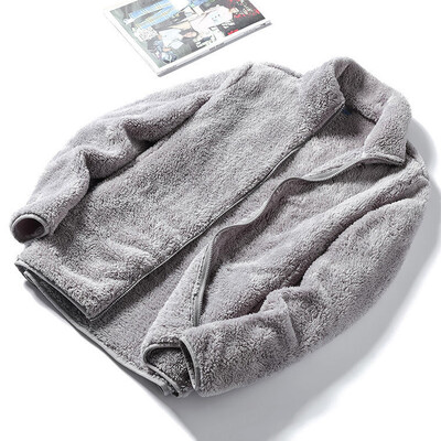 Rimocy krae kohev jakk, naiste 2024. aasta sügistalvine soe tõmblukuga ülerõivas, naine, Harajuku ühevärviline fliisjakk, naiste