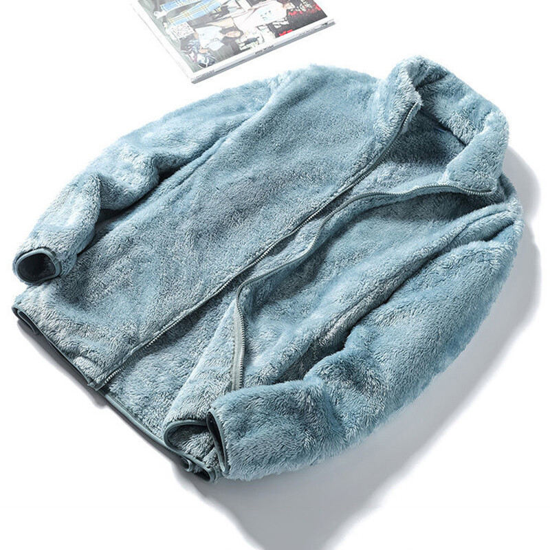 Rimocy krae kohev jakk, naiste 2024. aasta sügistalvine soe tõmblukuga ülerõivas, naine, Harajuku ühevärviline fliisjakk, naiste