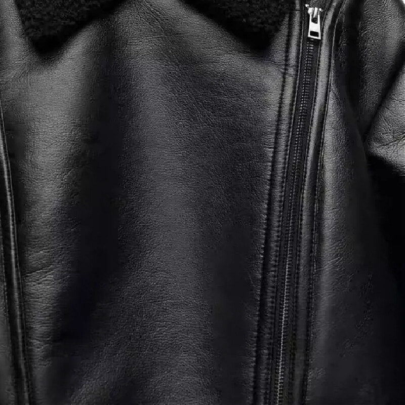 RZRA, jesenska nova ženska moda 2024., šik topla krznena jednodijelna jakna s patentnim zatvaračem i preklopom, ženski kaput