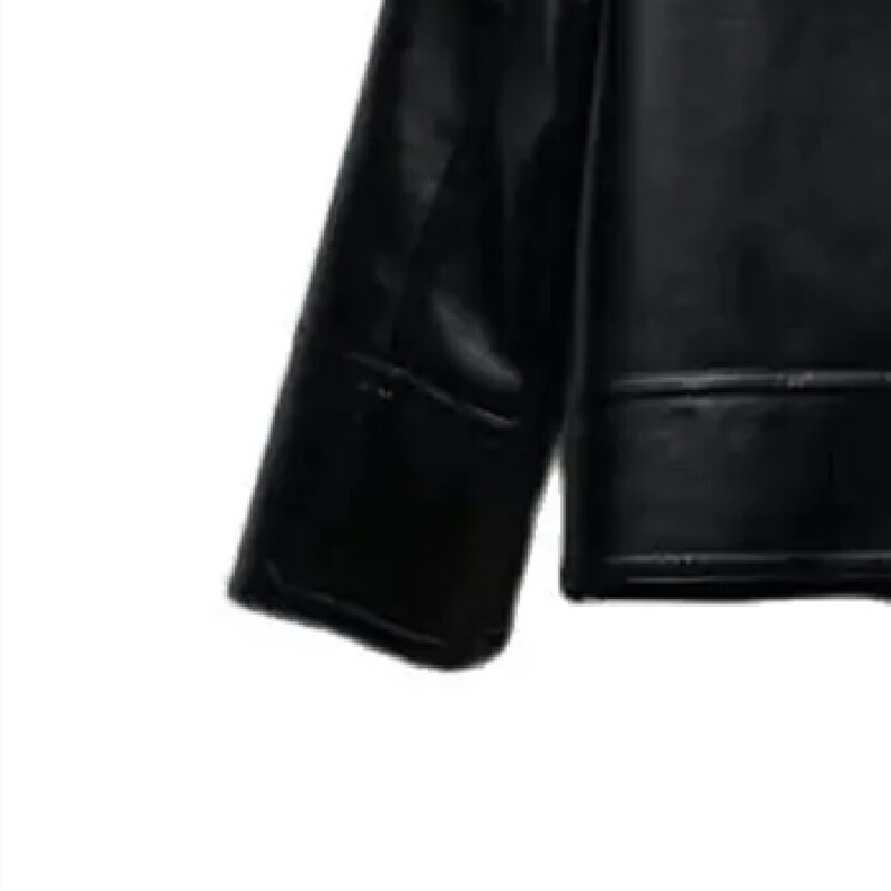 RZRA, jesenska nova ženska moda 2024., šik topla krznena jednodijelna jakna s patentnim zatvaračem i preklopom, ženski kaput